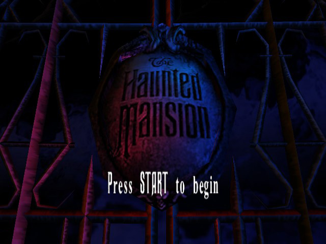 Haunted Mansion title screen for Xbox