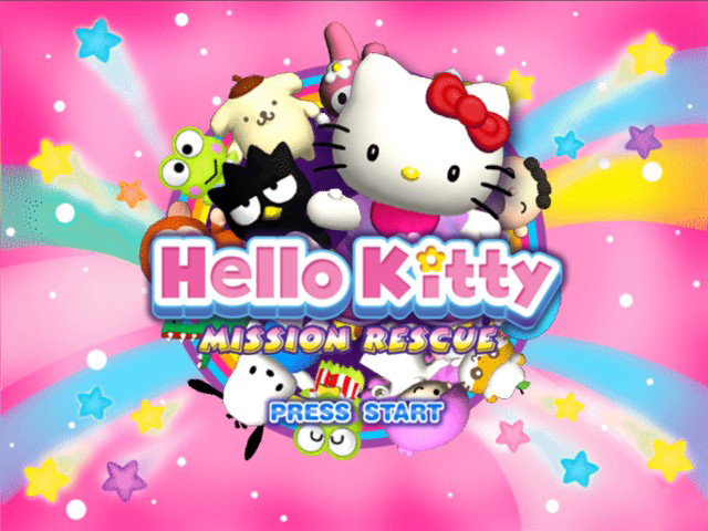 Hello Kitty: Mission Rescue title screen for Xbox