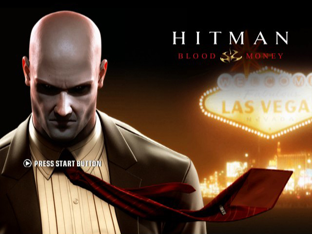 Hitman Blood Money title screen for Xbox
