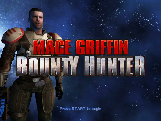 Mace Griffin: Bounty Hunter title screen for Xbox