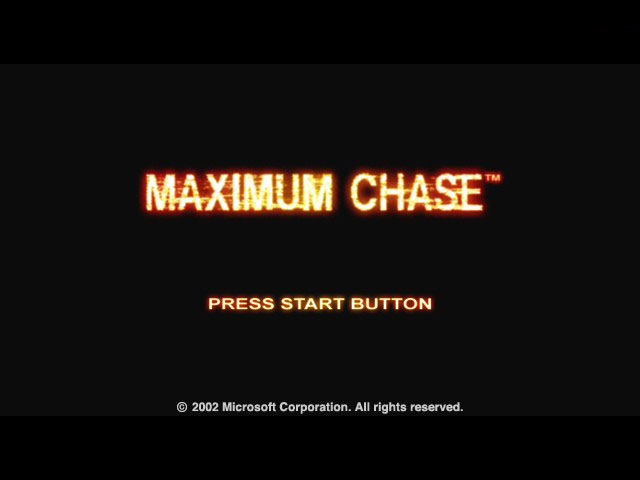Maximum Chase title screen for Xbox