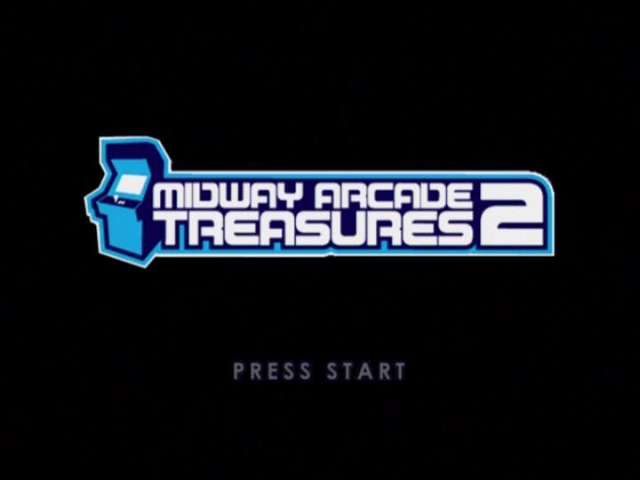 Midway Arcade Treasures 2 title screen for Xbox