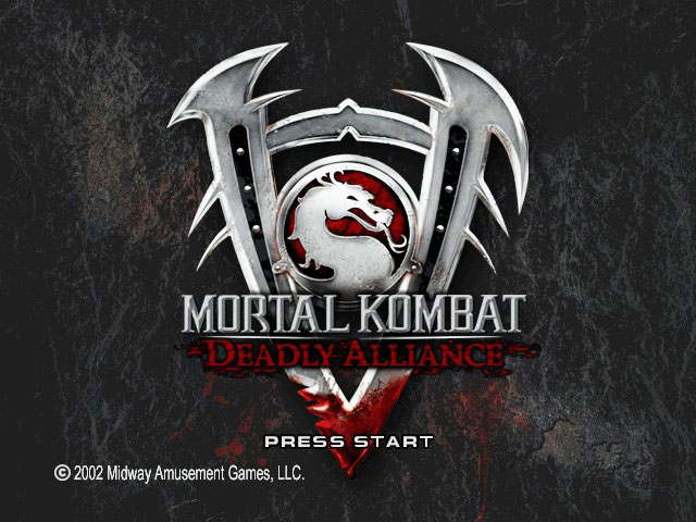 Mortal Kombat Deadly Alliance title screen for Xbox