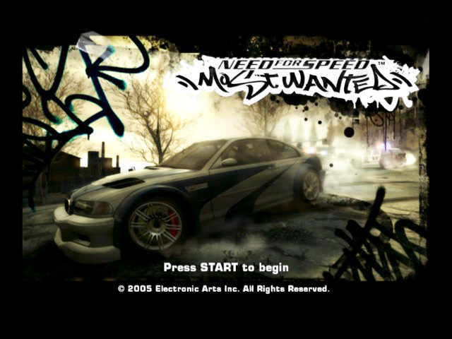 Need For Speed Most Wanted [Not For Resale] title screen for Xbox