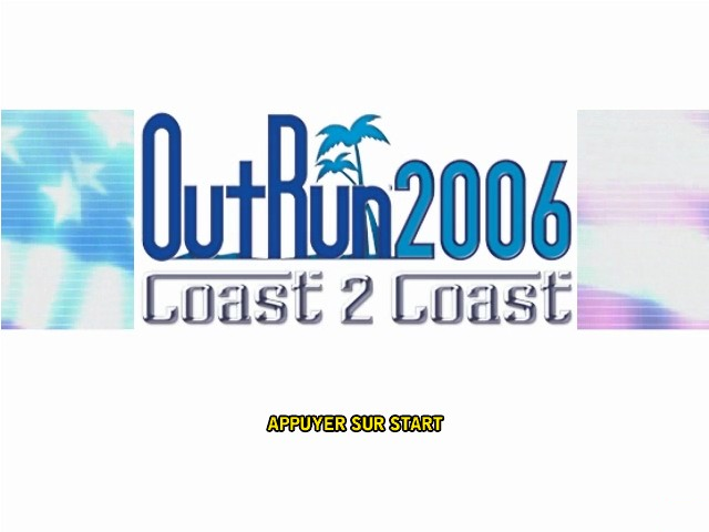 OutRun 2006: Coast 2 Coast title screen for Xbox