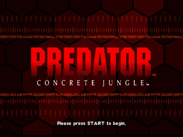 Predator: Concrete Jungle title screen for Xbox