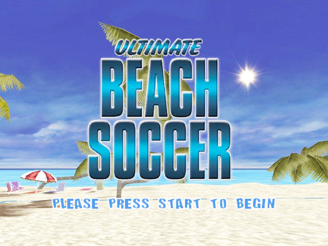 Pro Beach Soccer title screen for Xbox