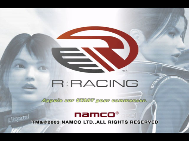 R: Racing title screen for Xbox