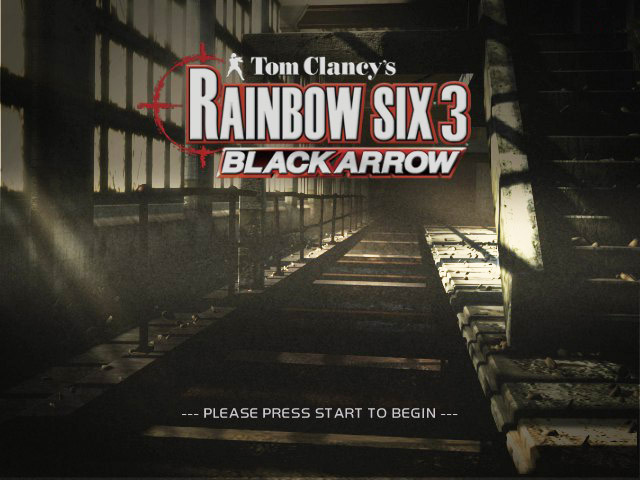 Rainbow Six 3: Black Arrow title screen for Xbox