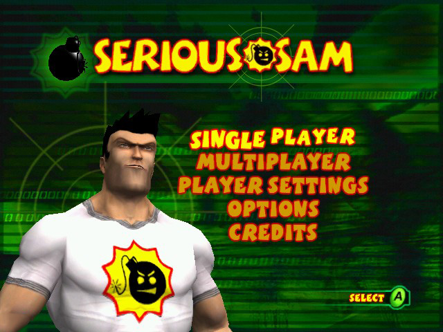 Serious Sam title screen for Xbox