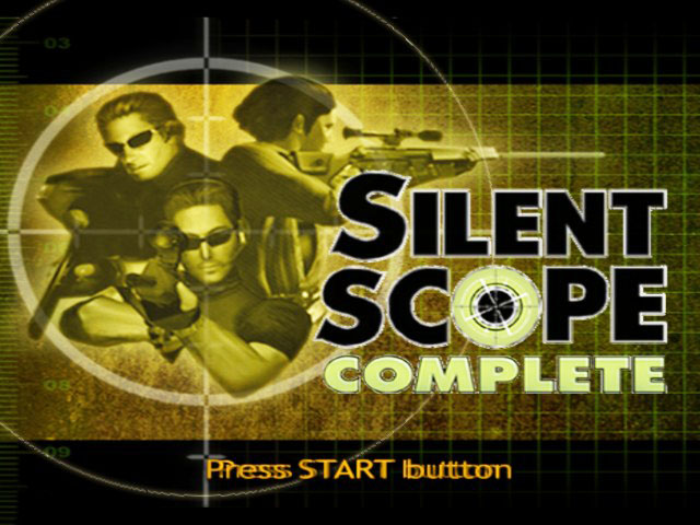 Silent Scope Complete title screen for Xbox