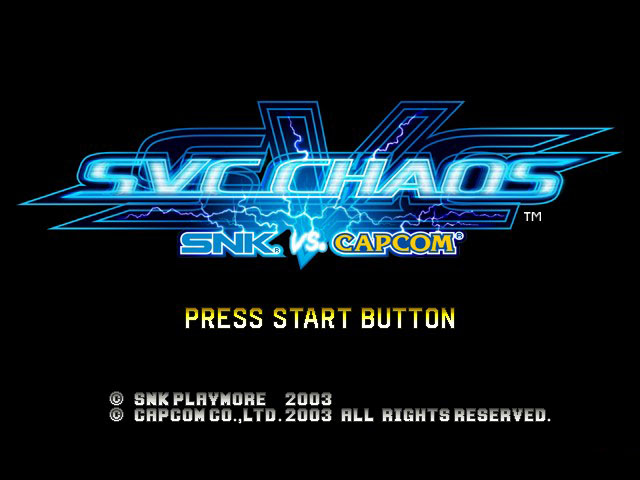 SVC Chaos title screen for Xbox
