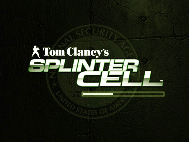 Splinter Cell title screen for Xbox