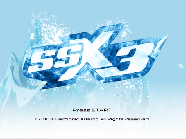 SSX 3 title screen for Xbox