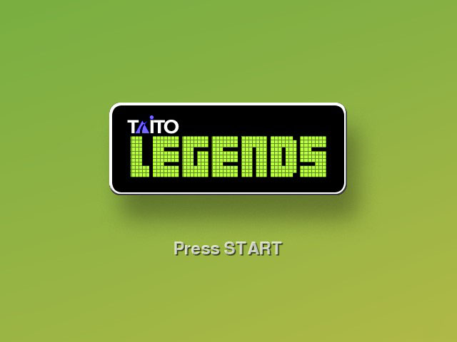 Taito Legends title screen for Xbox