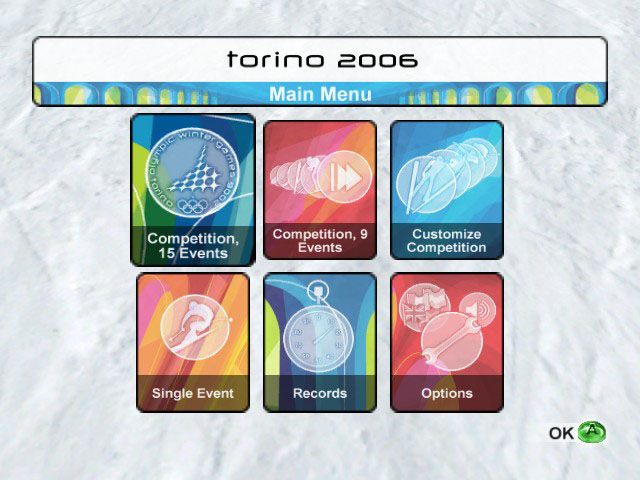 Torino 2006 title screen for Xbox