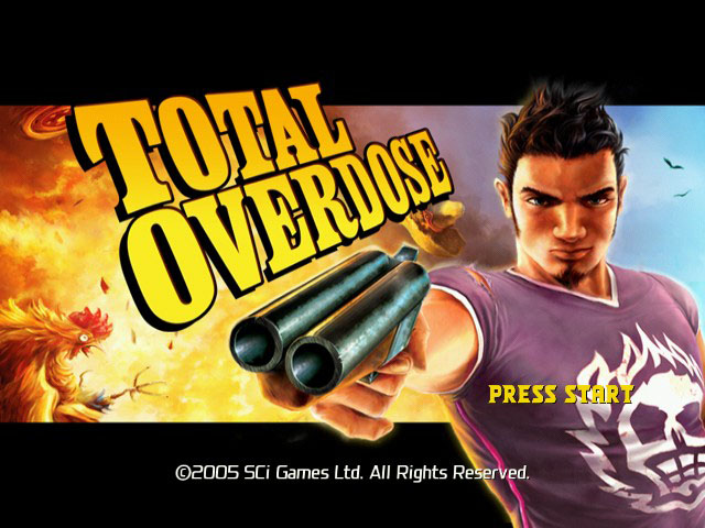 Total Overdose title screen for Xbox