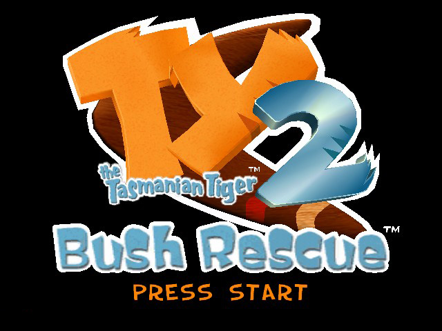 Ty the Tasmanian Tiger 2 Bush Rescue title screen for Xbox