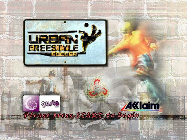 Urban Freestyle Soccer title screen for Xbox