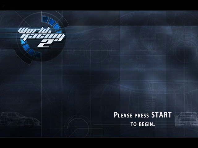 World Racing 2 title screen for Xbox