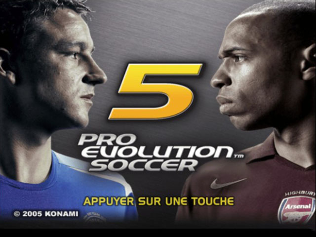 World Soccer Winning Eleven 9 title screen for Xbox