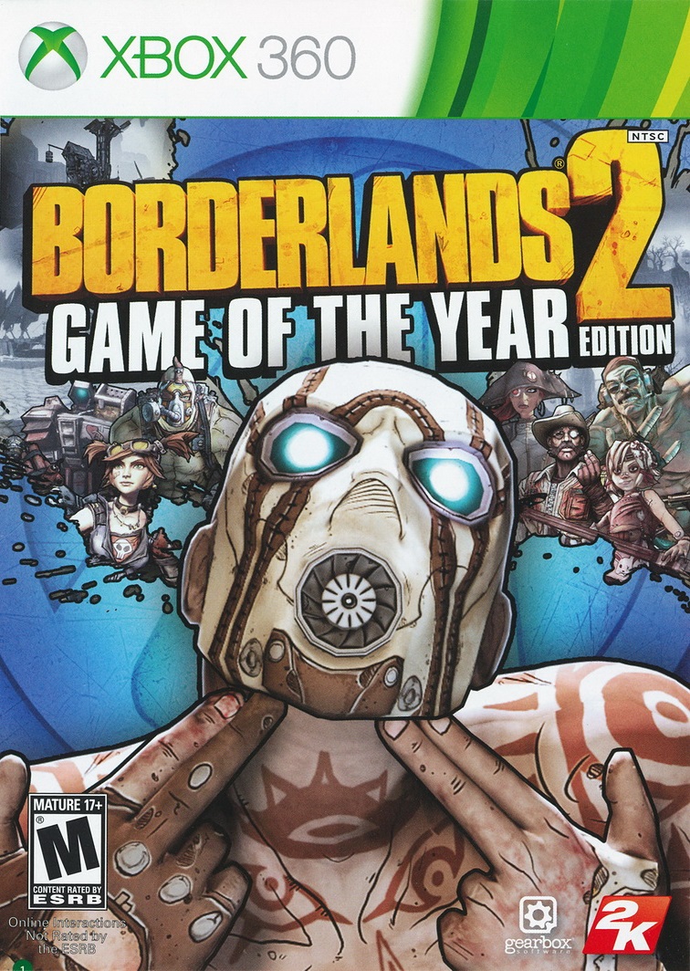 Borderlands 2 [Game of the Year] box art for Xbox 360