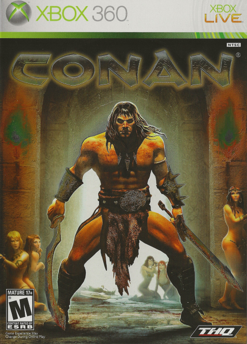 Conan box art for Xbox 360