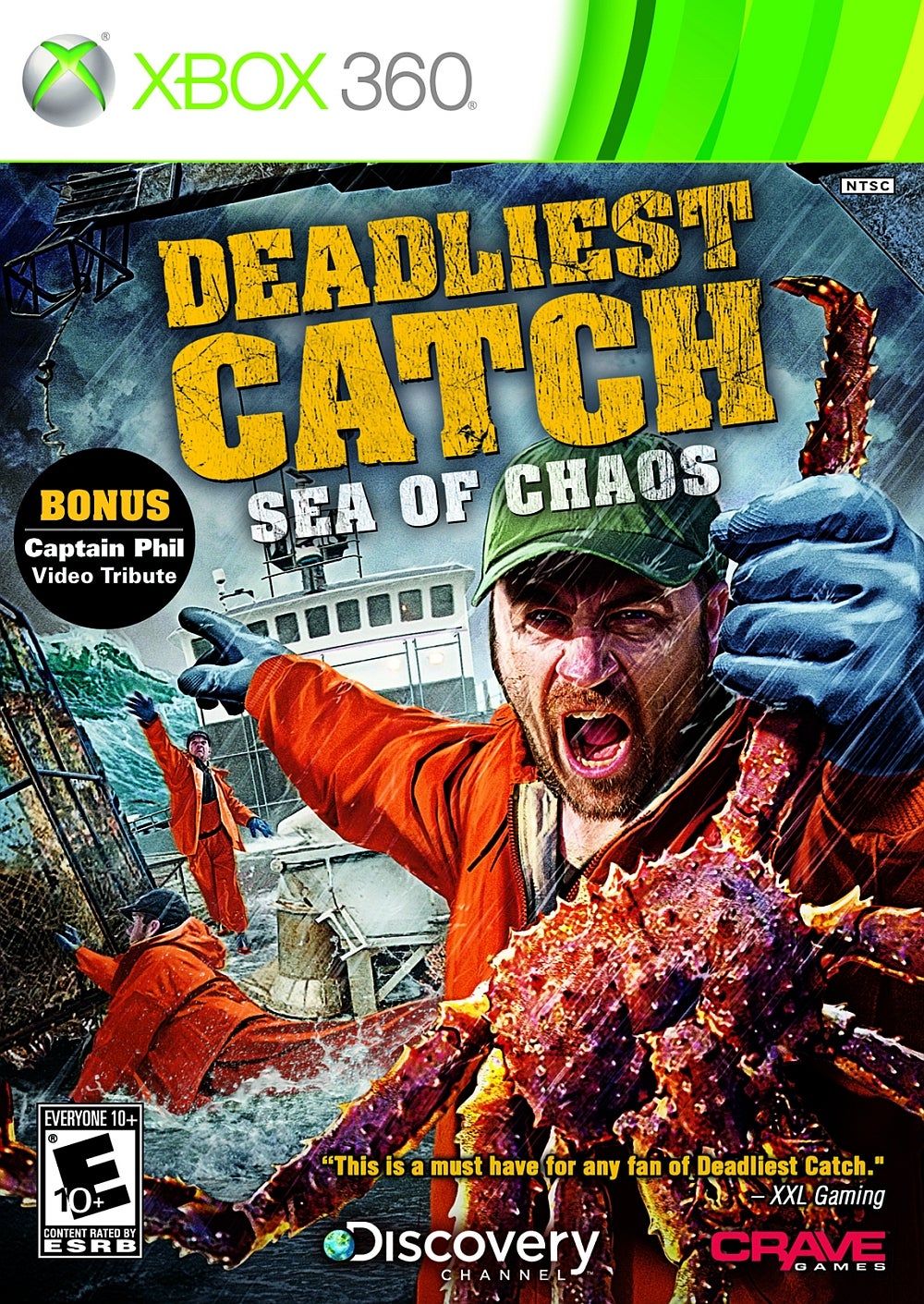 Deadliest Catch: Sea of Chaos box art for Xbox 360