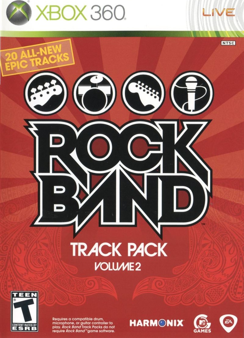 Rock Band Song Pack 2 box art for Xbox 360