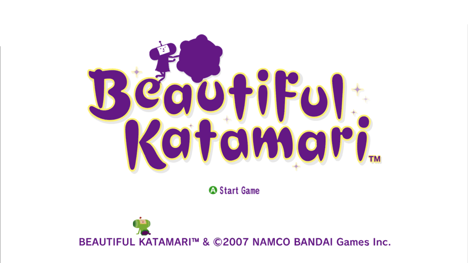 Beautiful Katamari [Platinum Collection] title screen for Xbox 360
