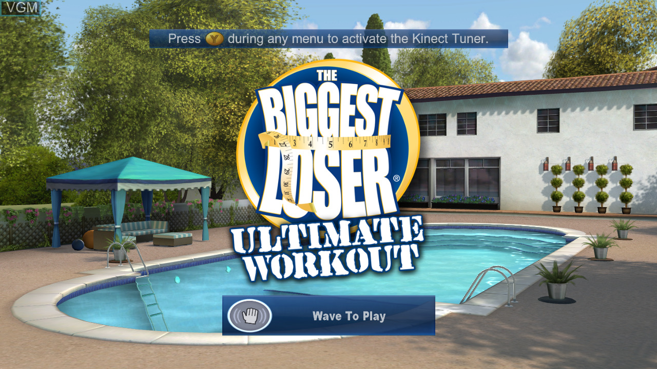 Biggest Loser: Ultimate Workout title screen for Xbox 360