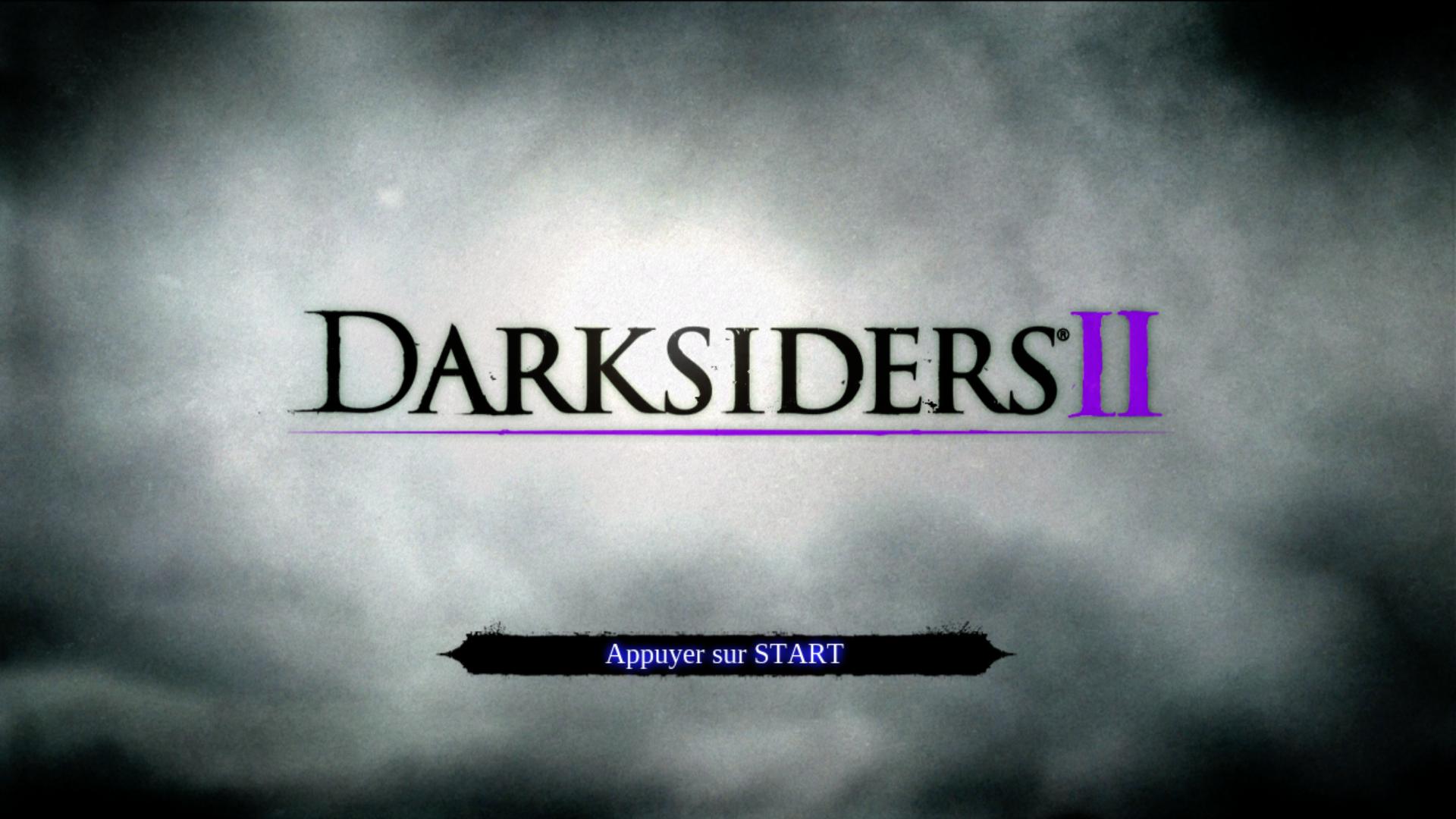 Darksiders II title screen for Xbox 360