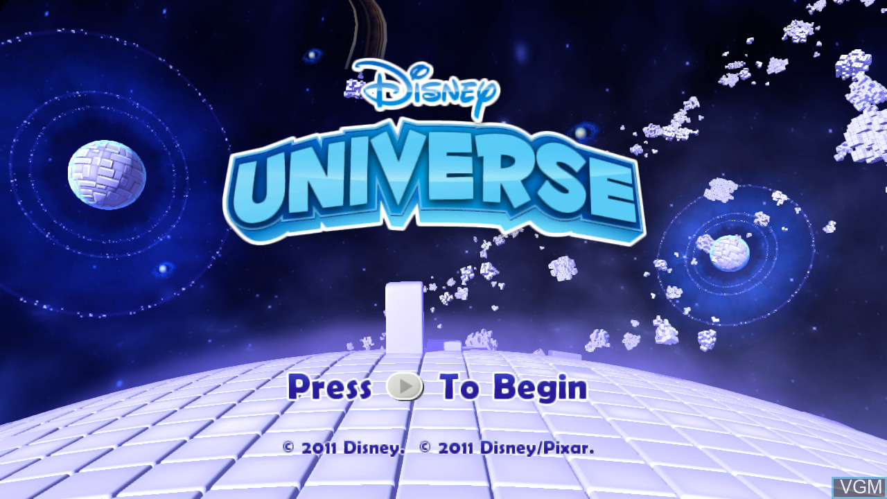 Disney Universe title screen for Xbox 360