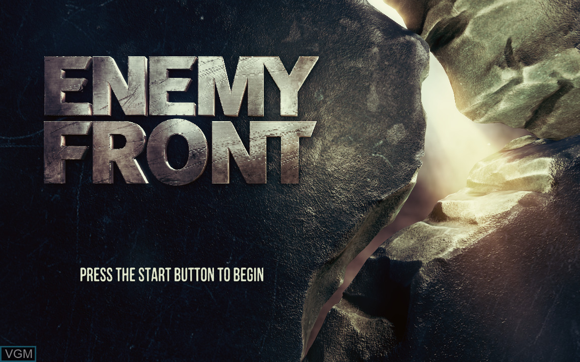 Enemy Front [Special Edition] title screen for Xbox 360