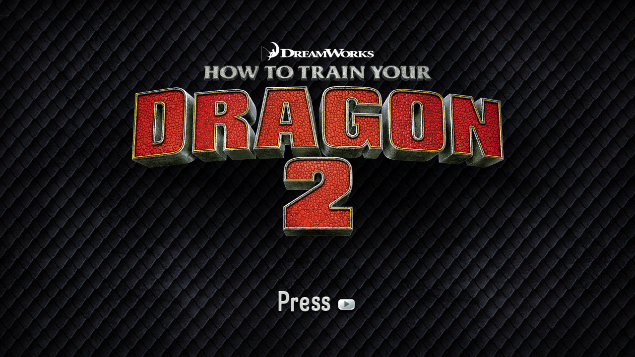 How to Train Your Dragon 2 title screen for Xbox 360