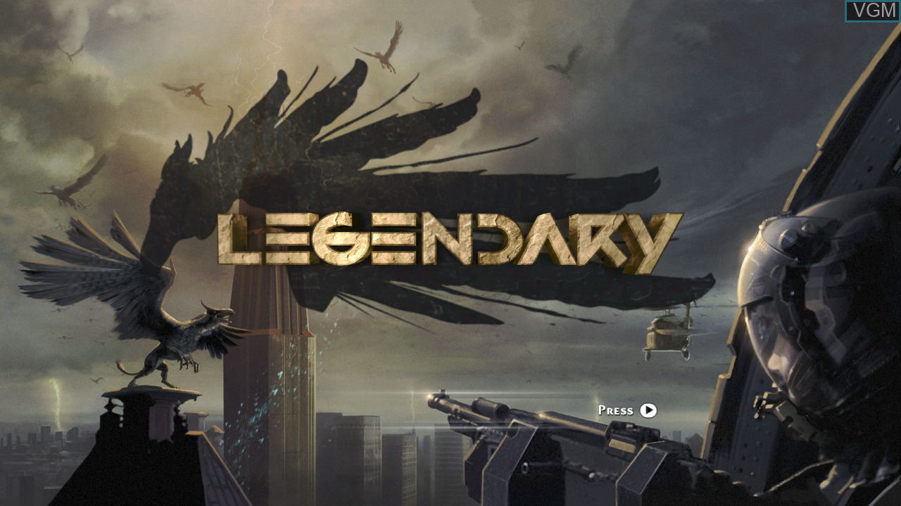 Legendary [Not for Resale] title screen for Xbox 360