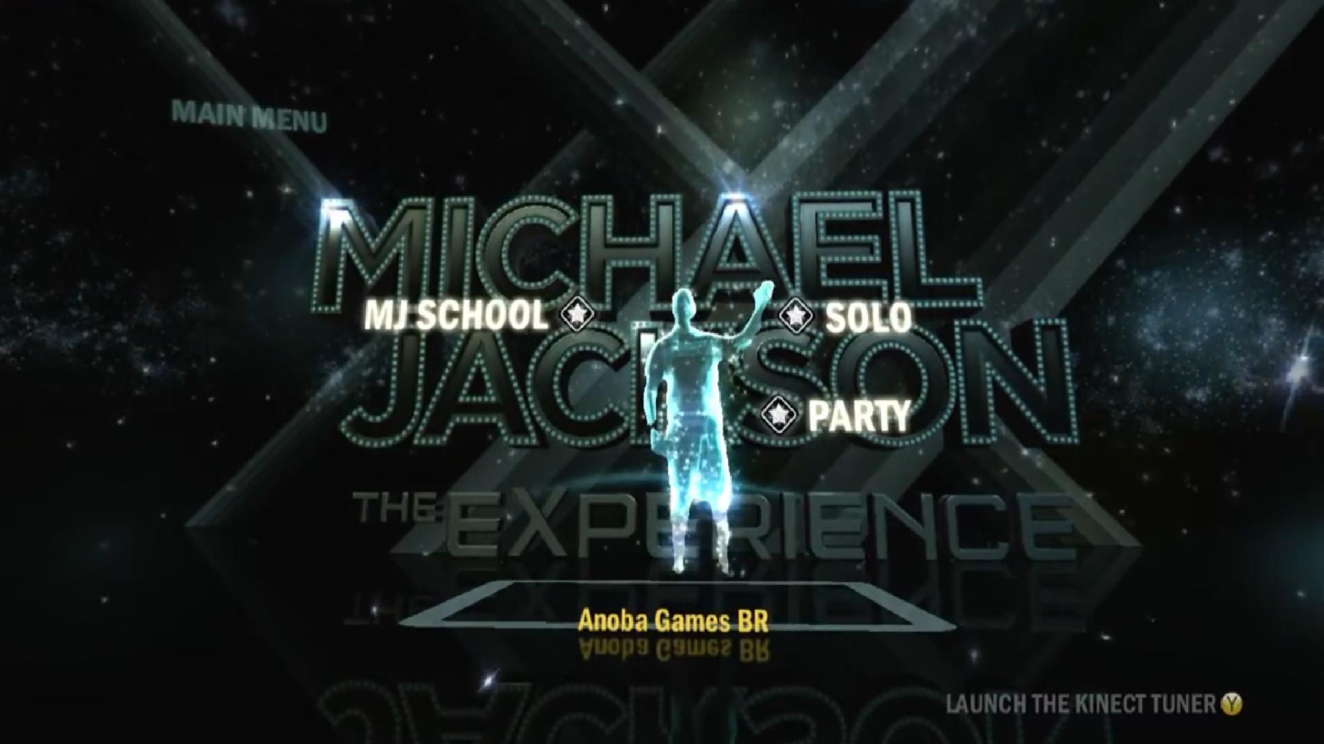 Michael Jackson: The Experience title screen for Xbox 360