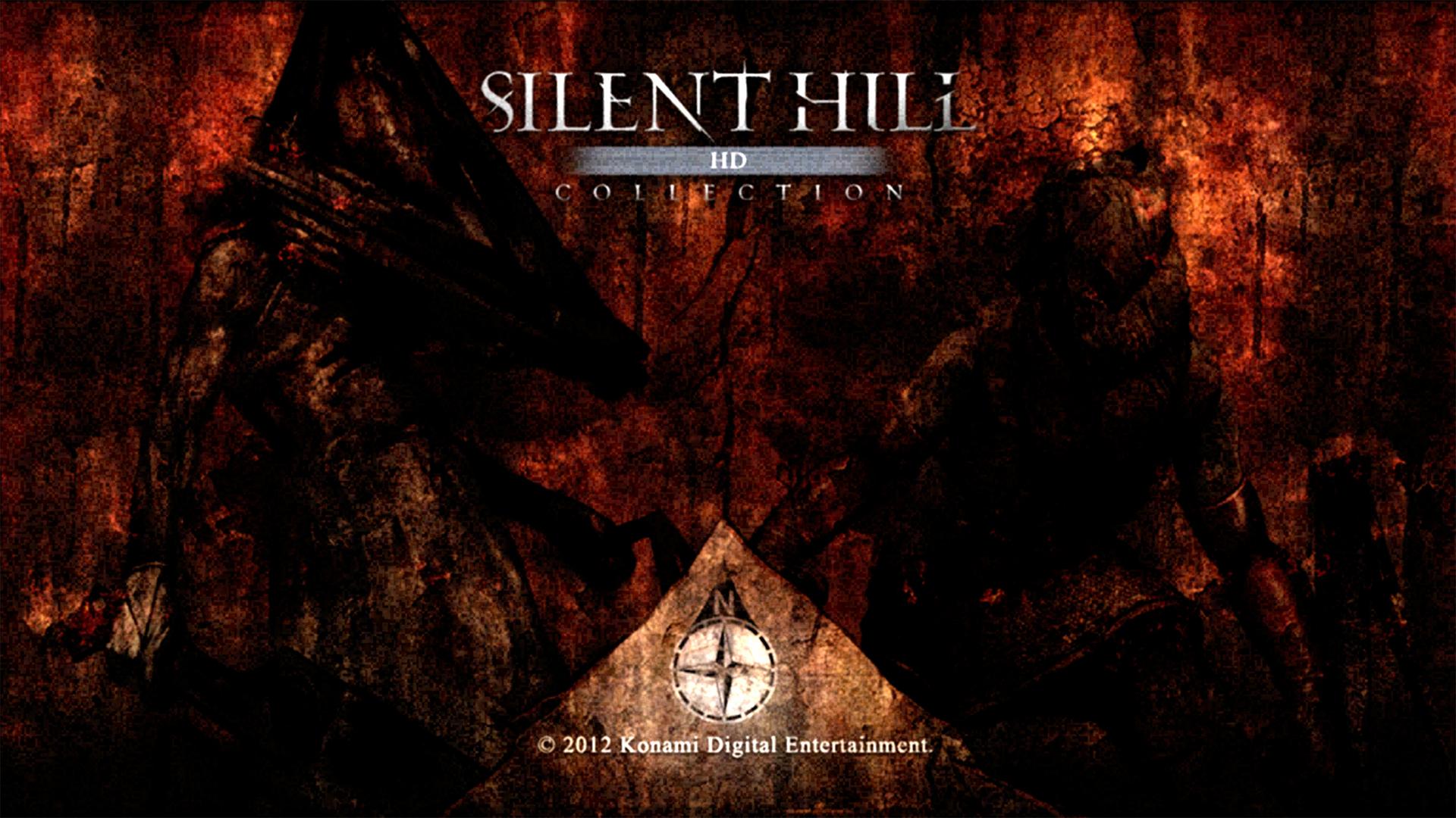 Silent Hill HD Collection title screen for Xbox 360
