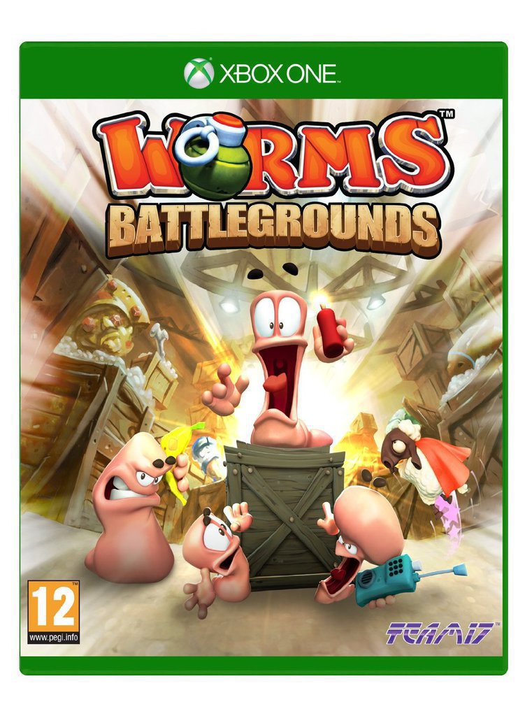 Worms Battlegrounds box art for Xbox One
