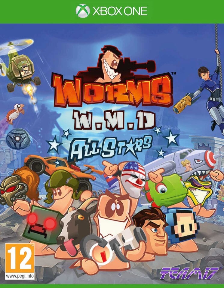 Worms W.M.D All Stars box art for Xbox One
