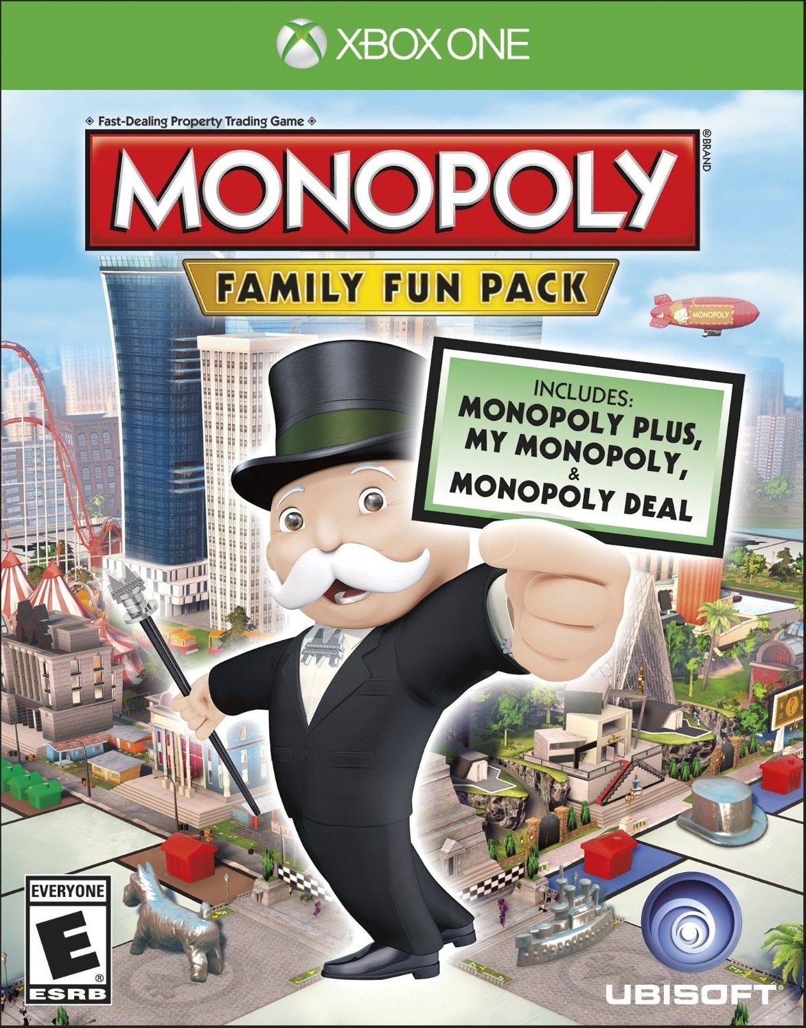 Monopoly Family Fun Pack box art for Xbox One
