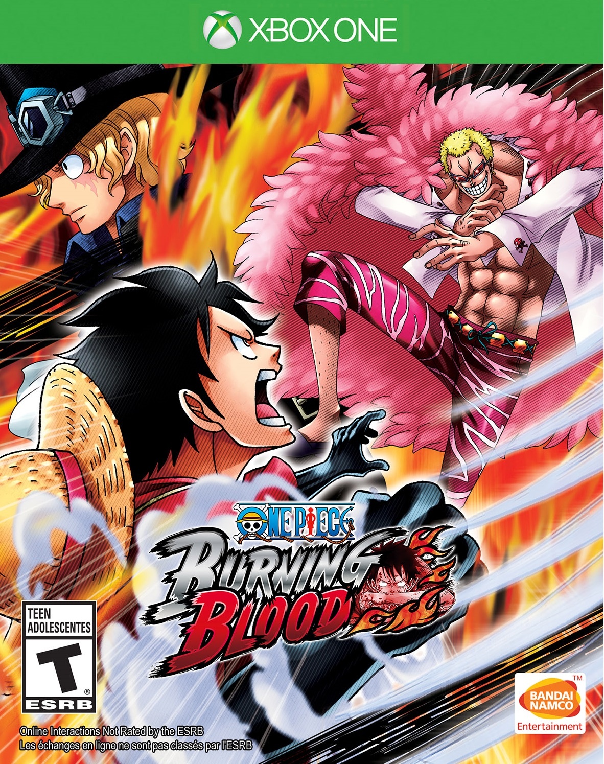 One Piece Burning Blood box art for Xbox One