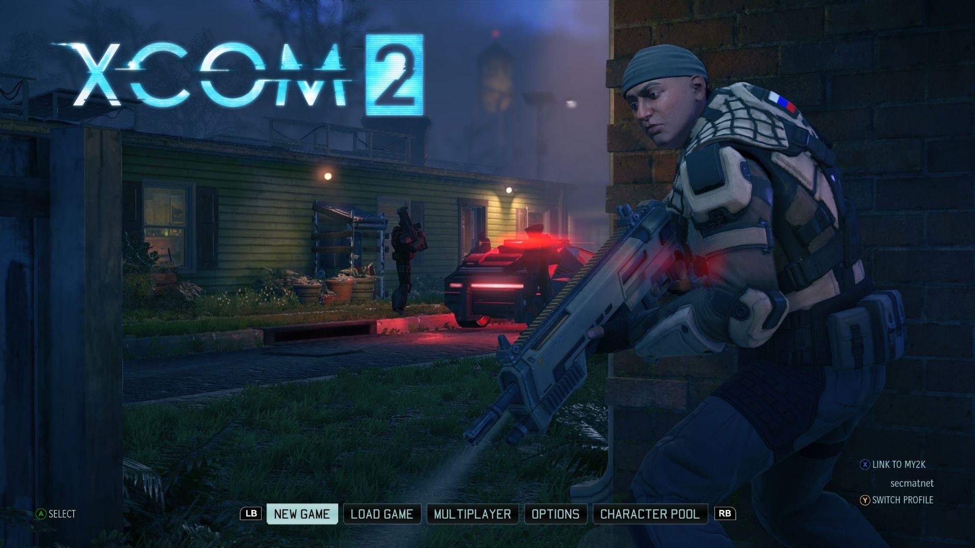 XCOM 2 title screen for Xbox One