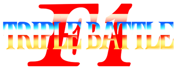 F1 Triple Battle logo for PC Engine