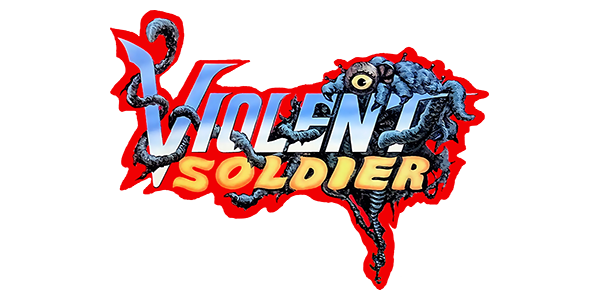 Violent Soldier logo for PC Engine