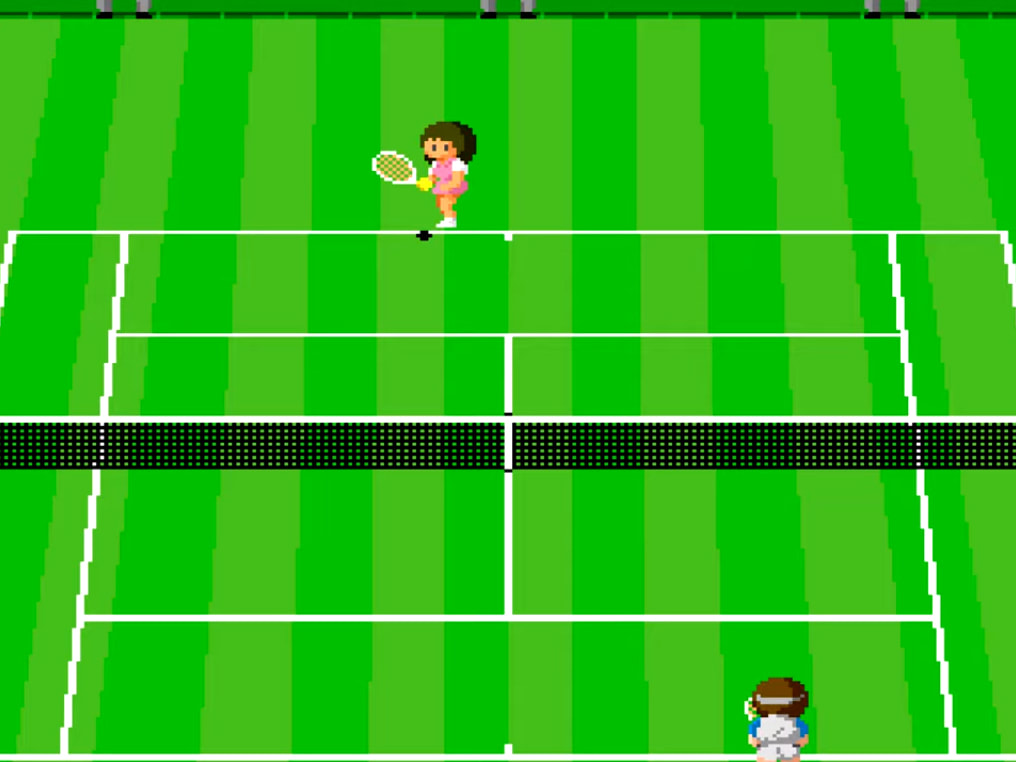 World Court Tennis title screen for TurboGrafx-16