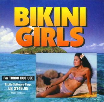 Bikini Girls box art for TurboGrafx CD