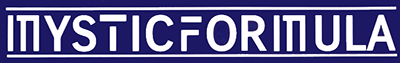 Mystic Formula logo for PC Engine CD