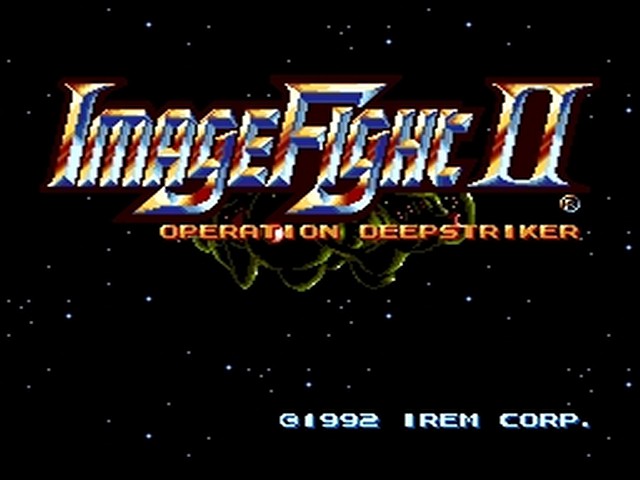 Image Fight II title screen for PC Engine CD