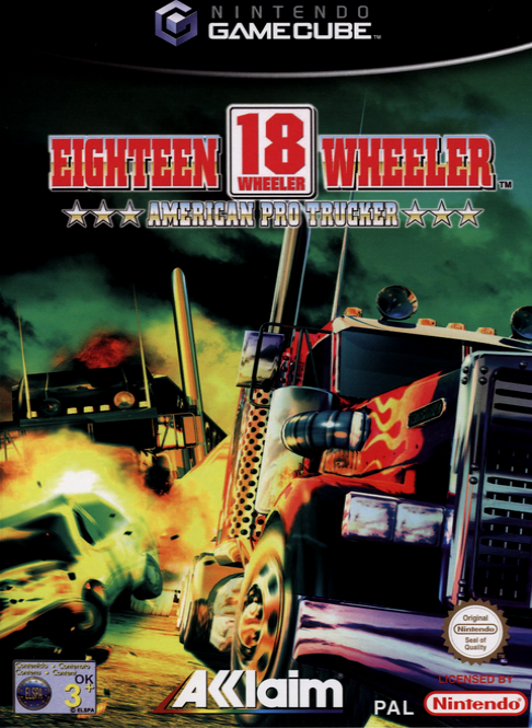18 Wheeler: American Pro Trucker box art for Gamecube